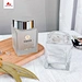 Square Honey storage bottle 90ml 180ml jam food glass jar Sauce Honey glass jar Double plastic lid