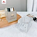 Square Honey storage bottle 90ml 180ml jam food glass jar Sauce Honey glass jar Double plastic lid